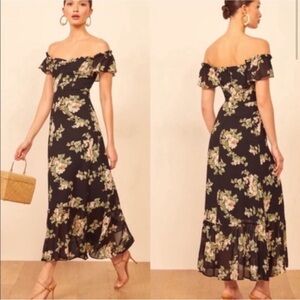 Reformation Butterfly Floral Arielle Maxi Dress